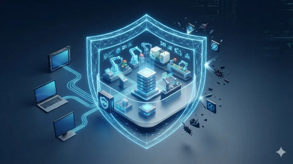 The Digital Shield: How VDI is Redefining Manufacturing Cybersecurity