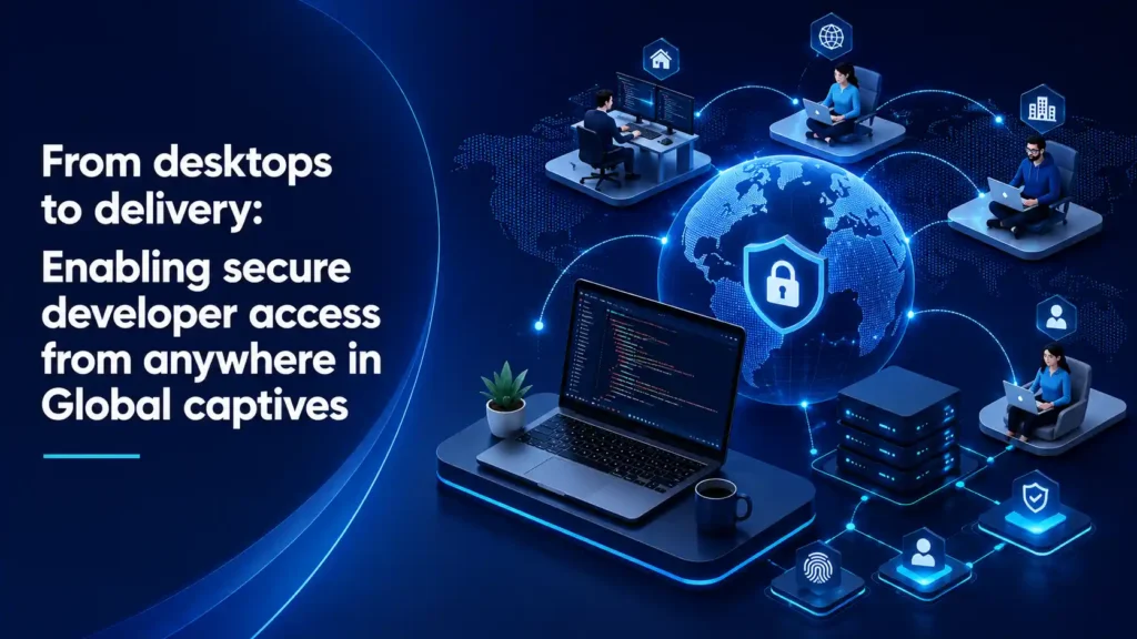 From desktops to delivery Enabling secure developer access from anywhere in Global captives